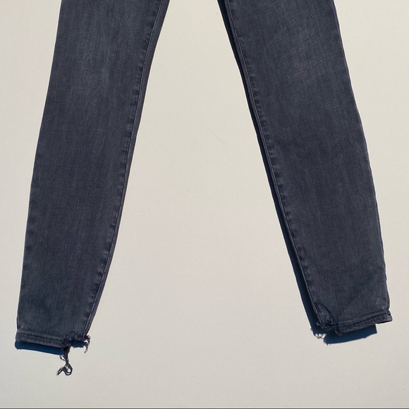 FRAME Le High Skinny Denim Jeans in Streep Charcoal Gray, 27 - Picture 4 of 16